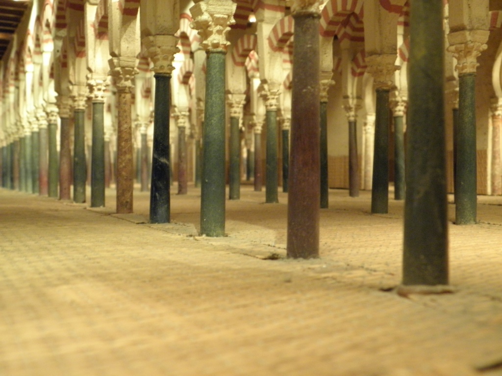 A picture of the inside of the model - what the old mosque would have been like